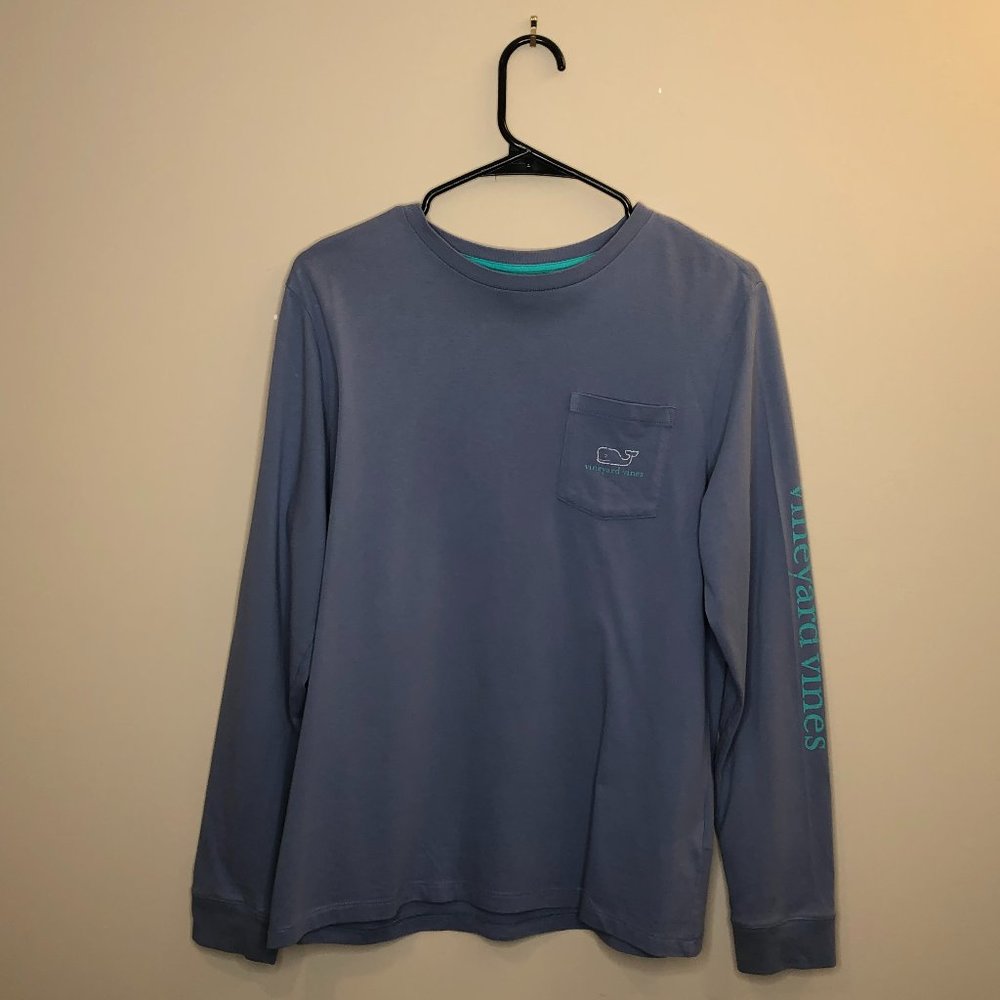 Vineyard Vines Dusty Blue Long Sleeve Shirt